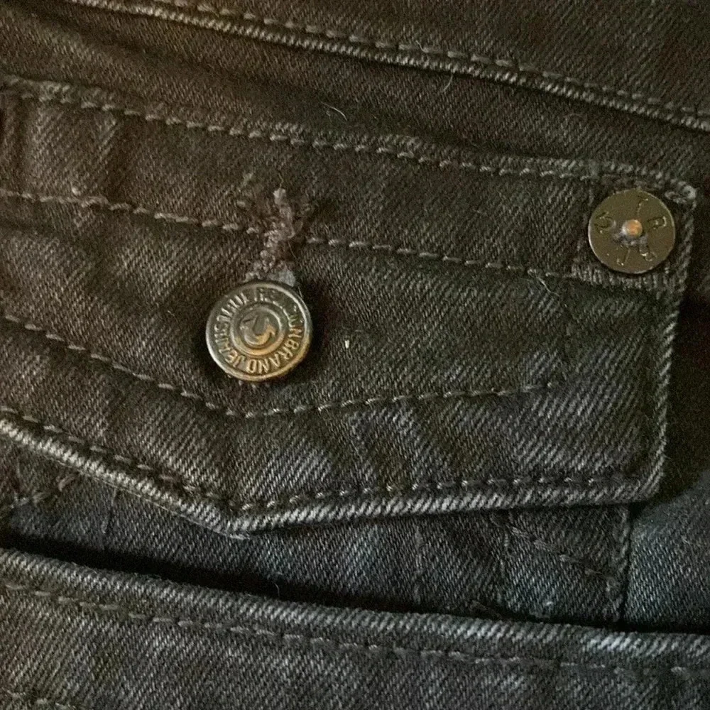 True Religion black jeans - size 44 - RICKY - relaxed straight